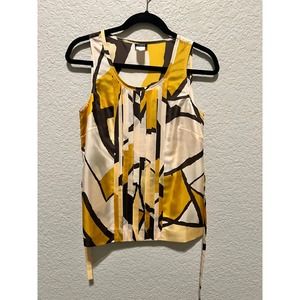 Women's J. Crew Silk Sleeveless Top Size 2